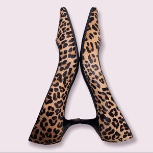 🎉Host Pick💕 Calvin Klein “Diema” Leopard Print Calf Hair Kitten Heels, size 10